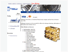 Tablet Screenshot of hoffmanntool.com